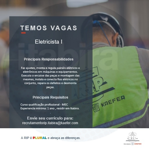 Empresa Rip Oferta Vagas De Emprego Pra Trabalhar Em Itabira Itabira