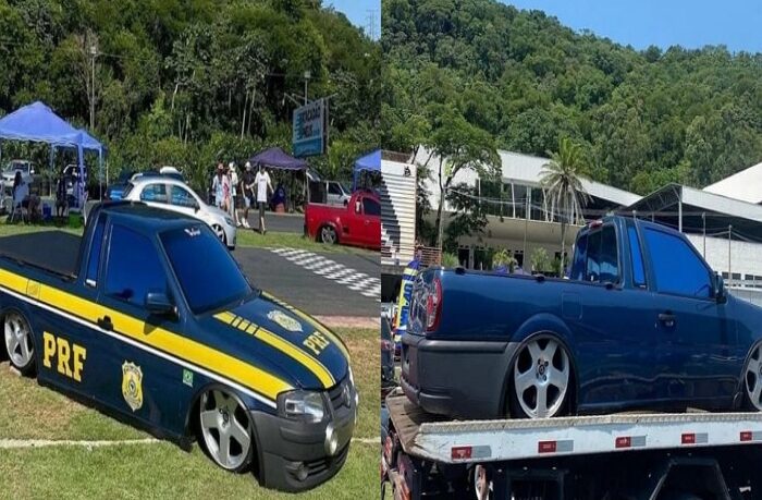 Polícia Militar apreende saveiro rebaixada e com som excessivamente alto -  Veja Coronel